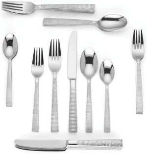 Kate Spade New York Wickford 20-Piece Flatware Set, 4.30 LB, Metallic