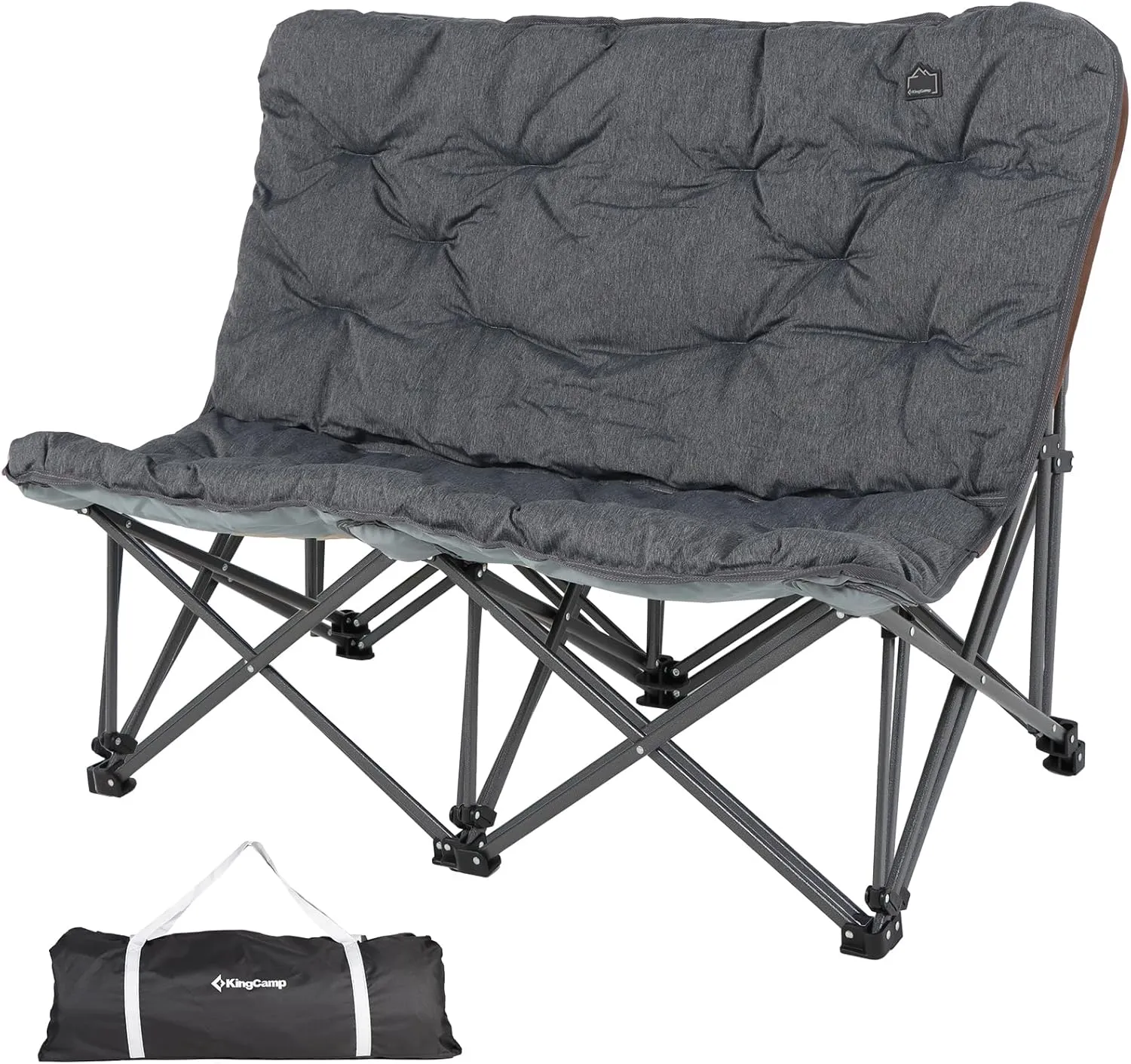 KingCamp Butterfly Chair, Oversized Thick Padded Comfy Camping Chairs Portable Folding Chair 400lbs Heavy Duty Seat with High Backrest & Carry Bag for Outdoor Indoor Patio Lawn Home Living Bed Room