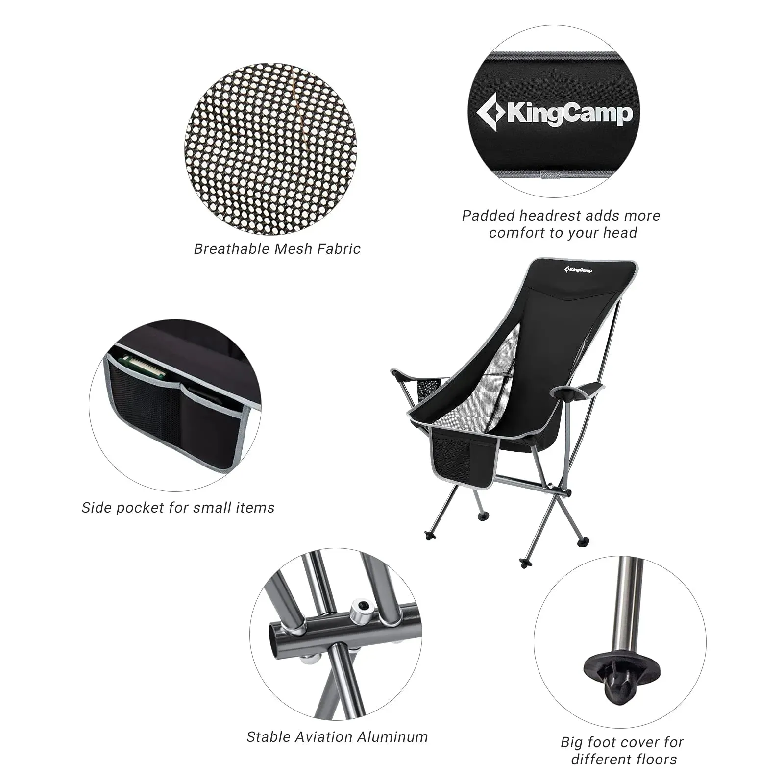 KingCamp CAMELLIA Set of 2 Ultralight Armchair