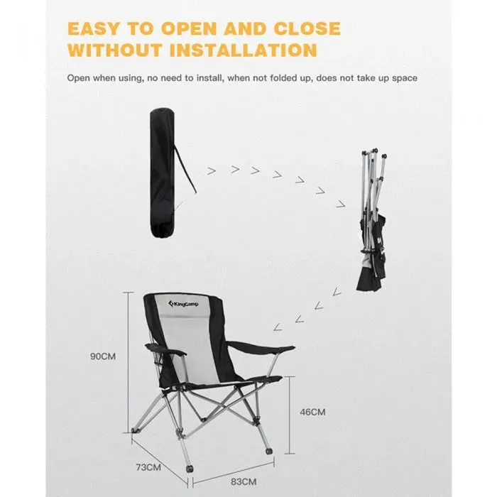KingCamp Camping Folding Chair Camping Armchair