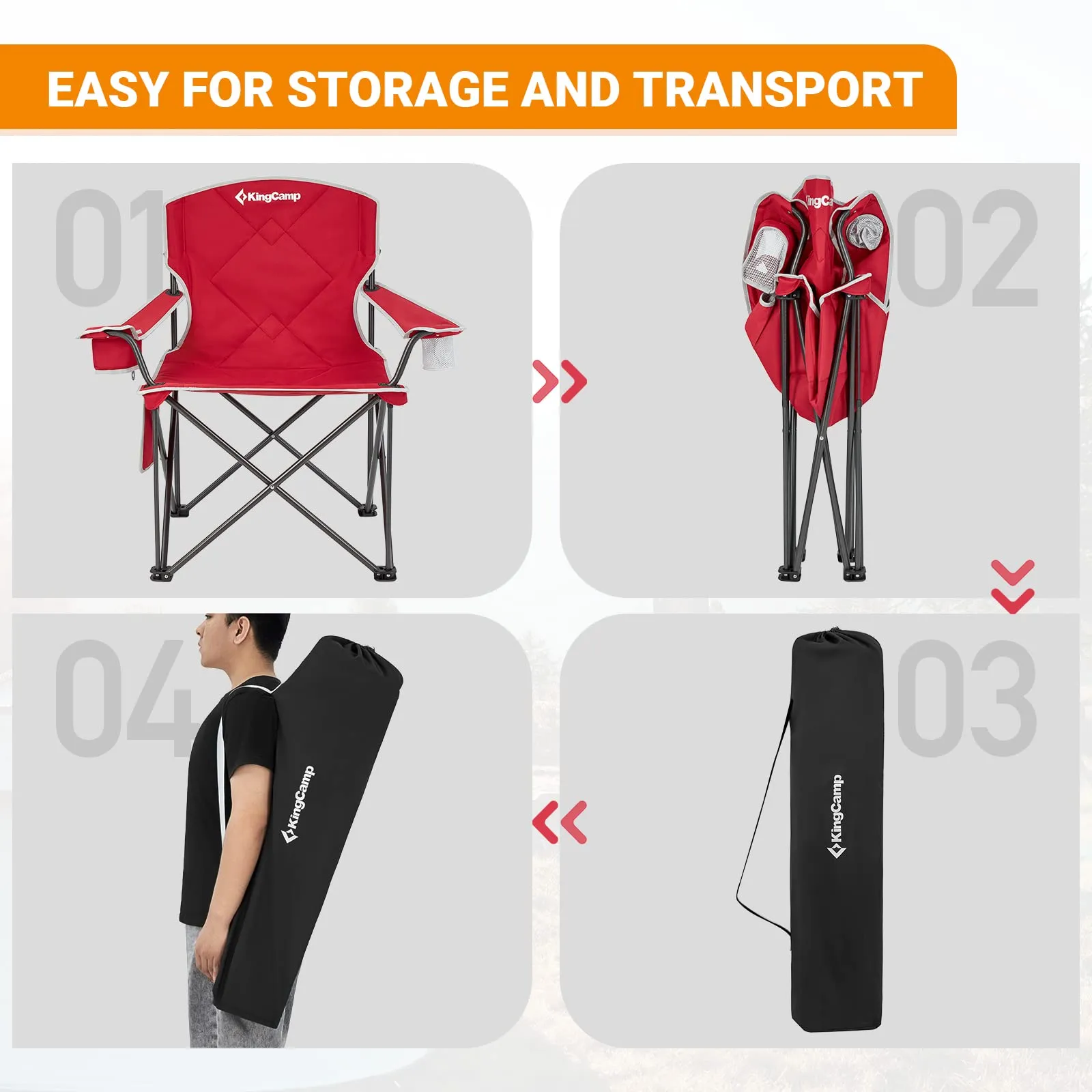 KingCamp Extra-Large Folding Camping Chair