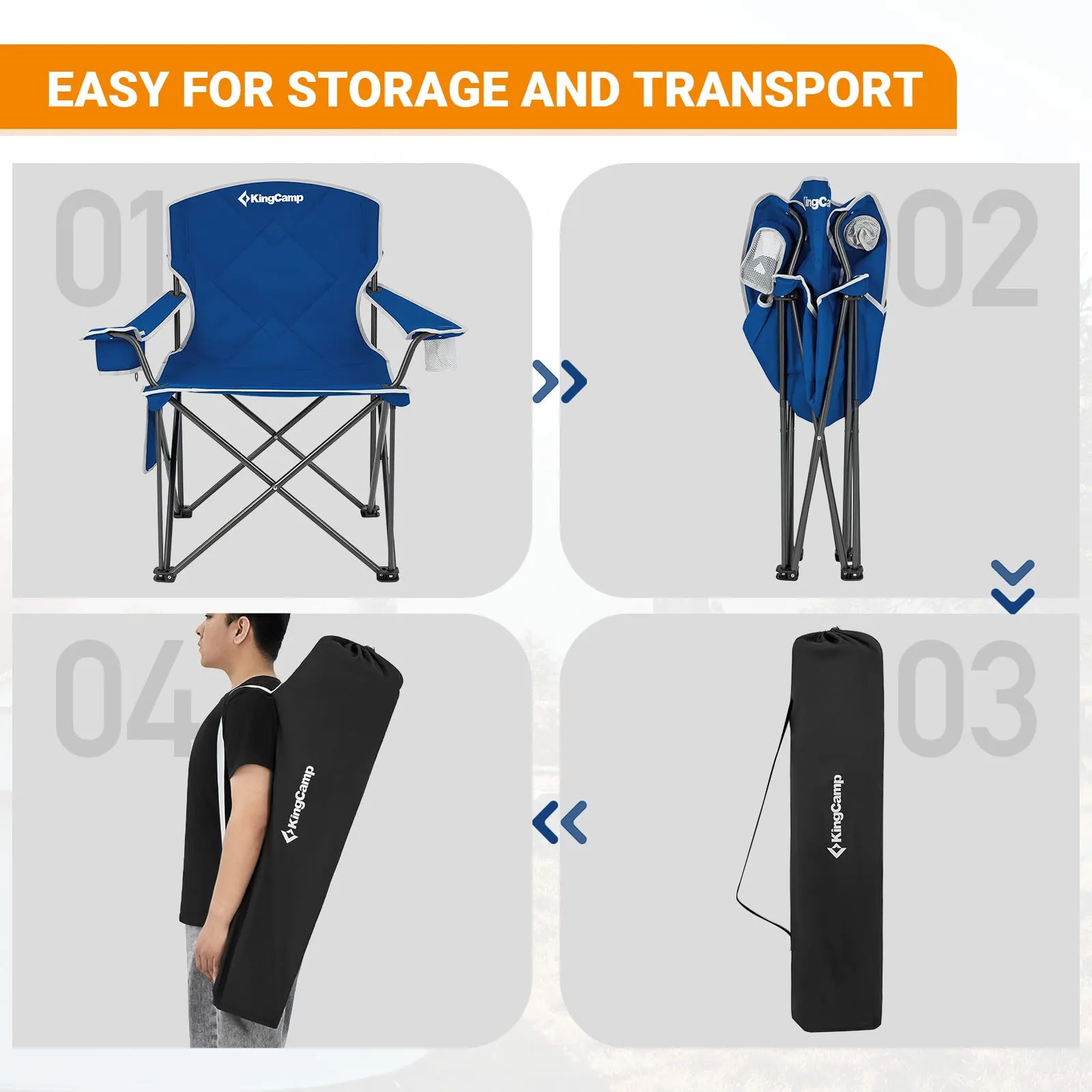 KingCamp Extra-Large Folding Camping Chair