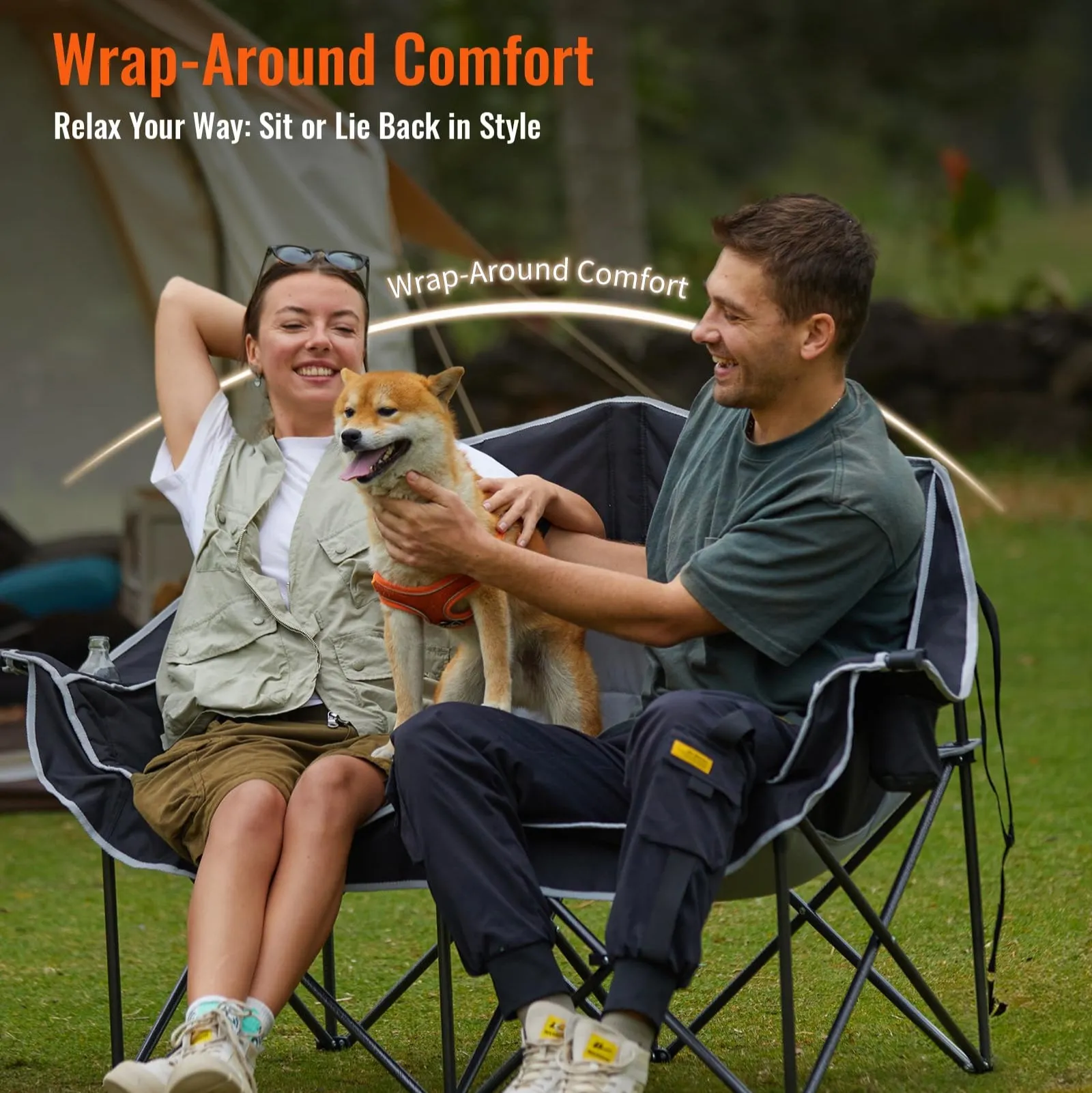 KingCamp Oversize Double Camping Loveseat