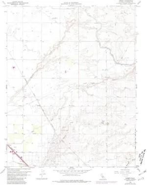 Kismet CA topo map, 1:24000 Scale, 7.5 X 7.5 Minute, Historical, 1961, Updated 1981, 26.9 x 22 in