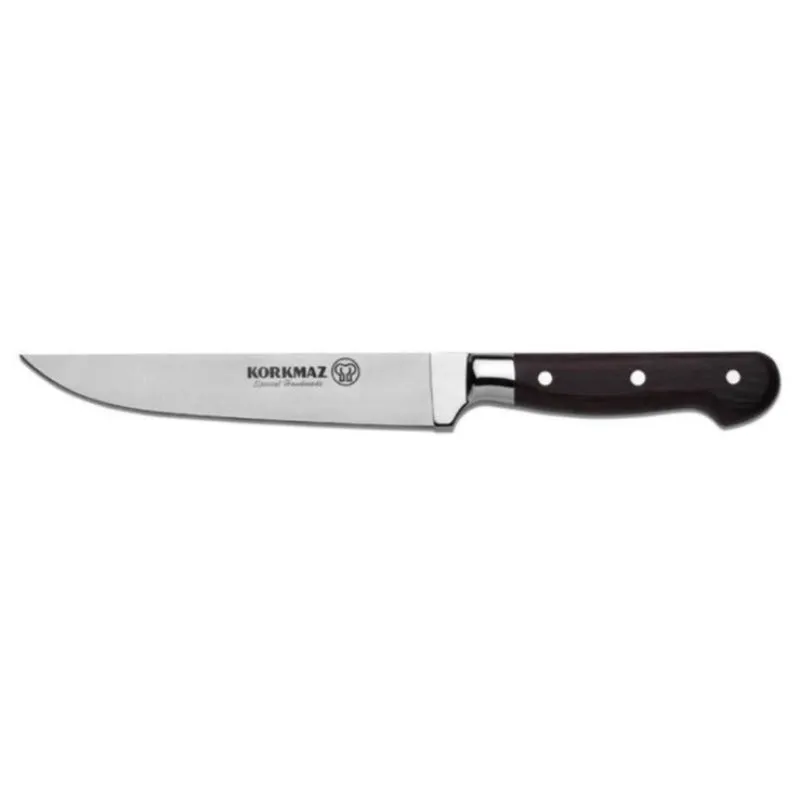 Korkmaz Surmene Chef Knife, Handmade Stainless Steel Knife, 6.8"