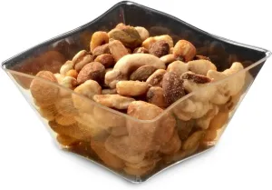 Koyal Square Waves Bowls, 5-Ounce, Clear, Set of 120
