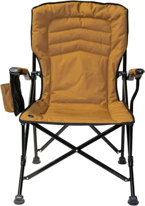 Kuma Outdoor Gear Switchback Chair with Carry Bag, Ultimate Portable Luxury Outdoor Chair for Camping (Sierra Black)