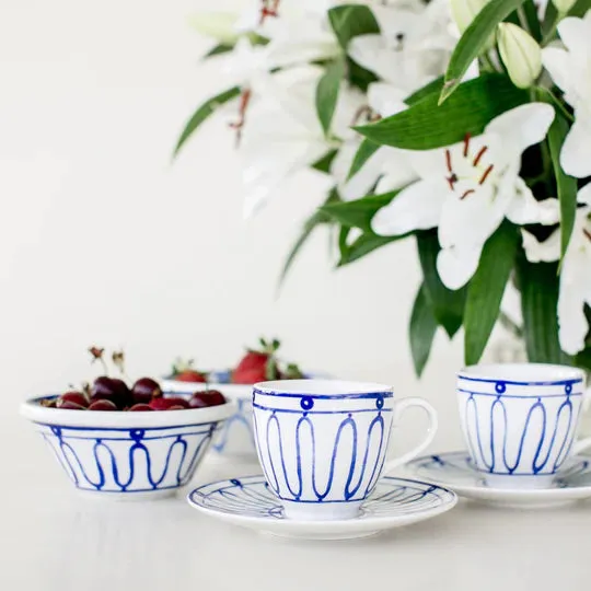 Kyma Dinnerware, Blue
