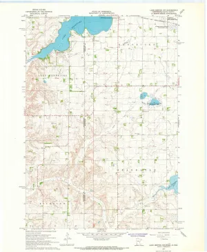Lake Benton NW MN topo map, 1:24000 Scale, 7.5 X 7.5 Minute, Historical, 1967, Updated 1968, 27.23 x 21.53 in