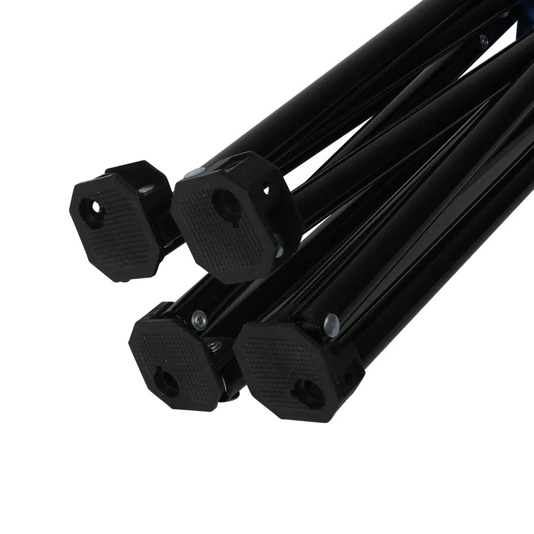 Levede 2Pcs Camping Chairs Folding Arm Black-WA_Metro