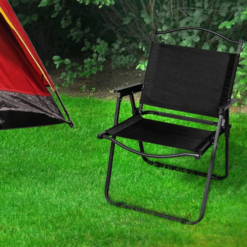 Levede 4PCS Camping Chair Folding Outdoor Portable Foldable Fishing Beach Picnic