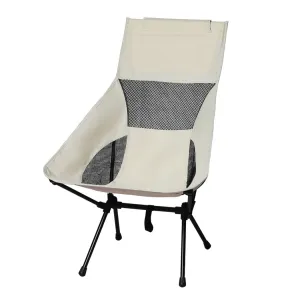 Levede Camping Chair Folding Outdoor Large Beige-VIC_Metro