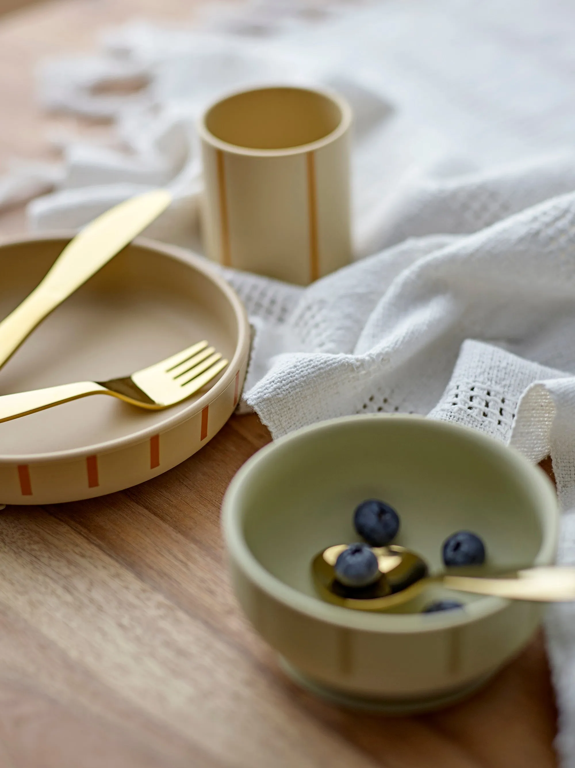 Levi Tableware Set, Green, Silicone