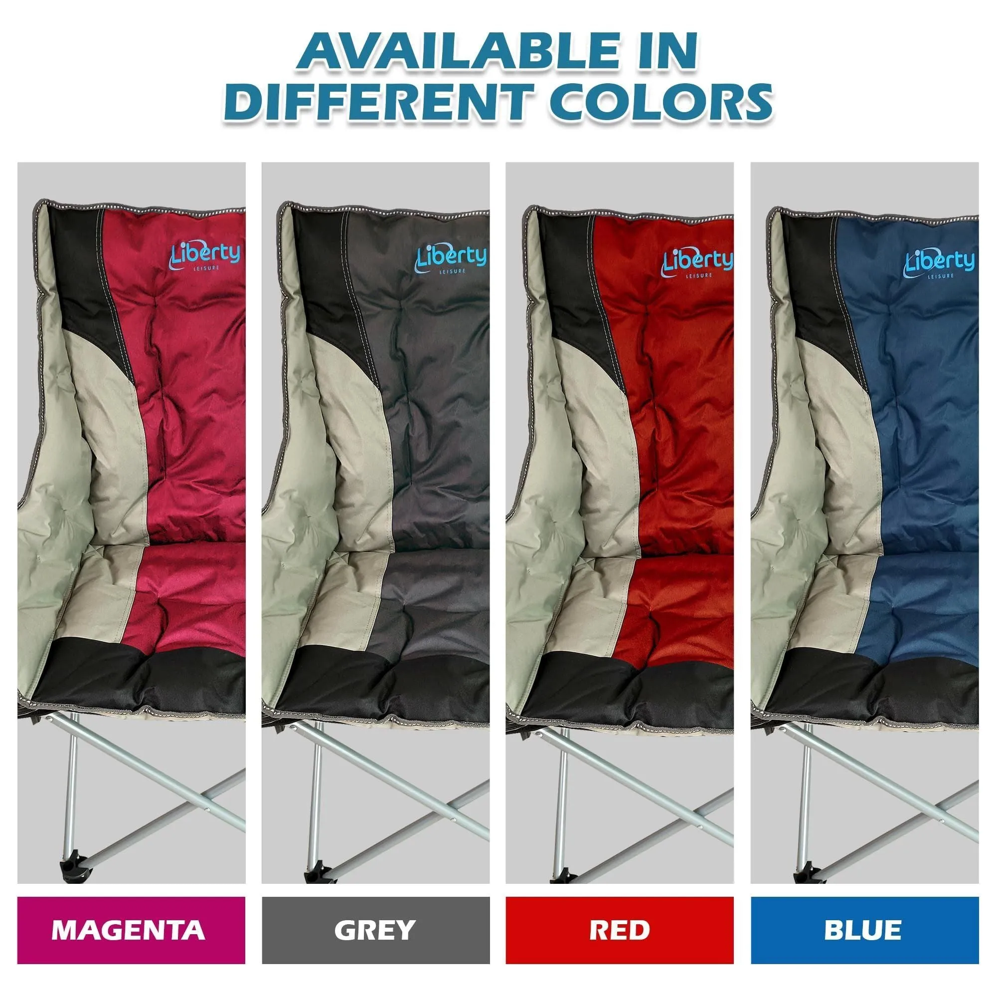 Liberty Magenta Comfort Camping Chair MDS1203