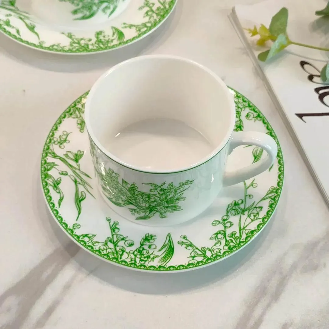 Lily of The Valley Bone China Set - Elegant Floral Dinnerware