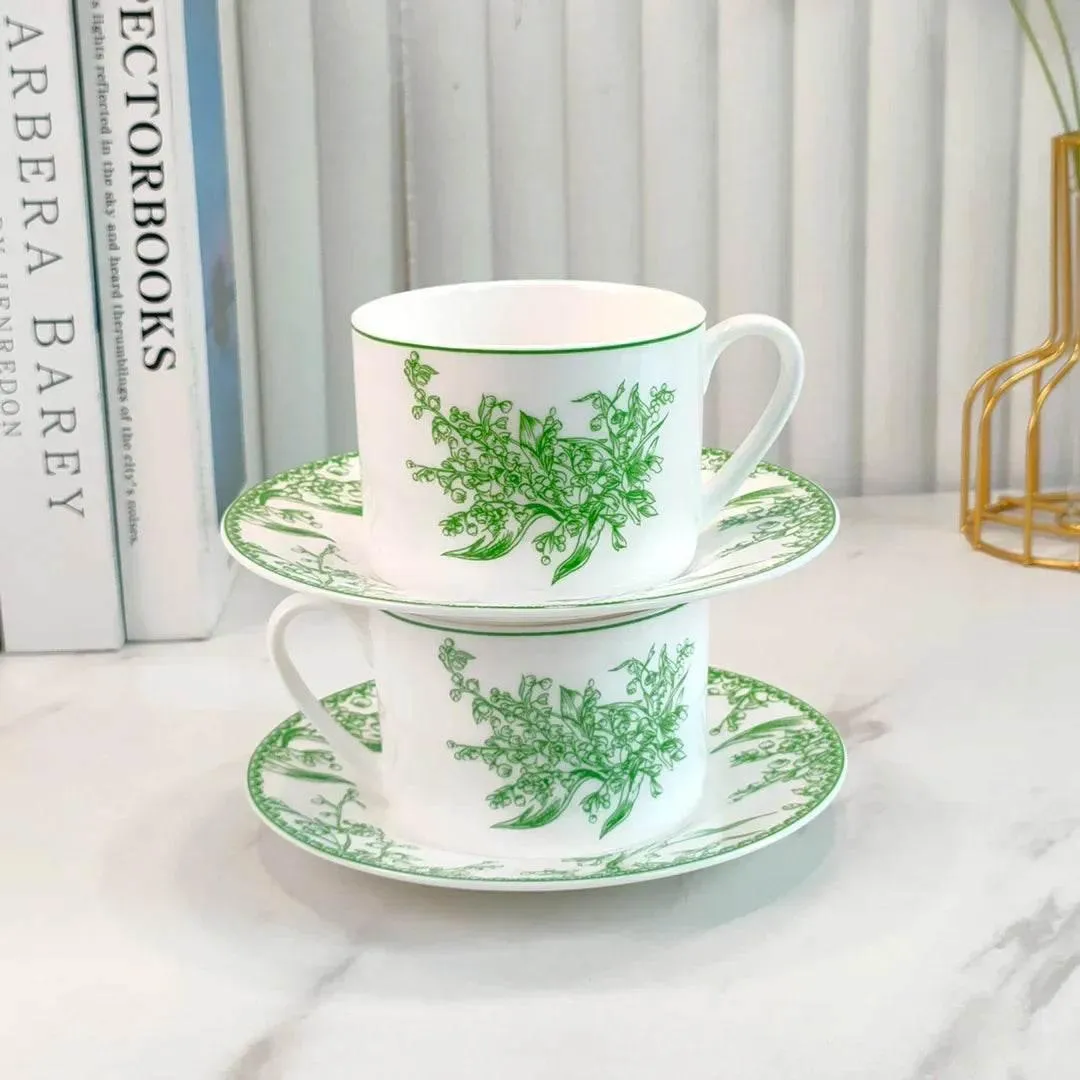 Lily of The Valley Bone China Set - Elegant Floral Dinnerware