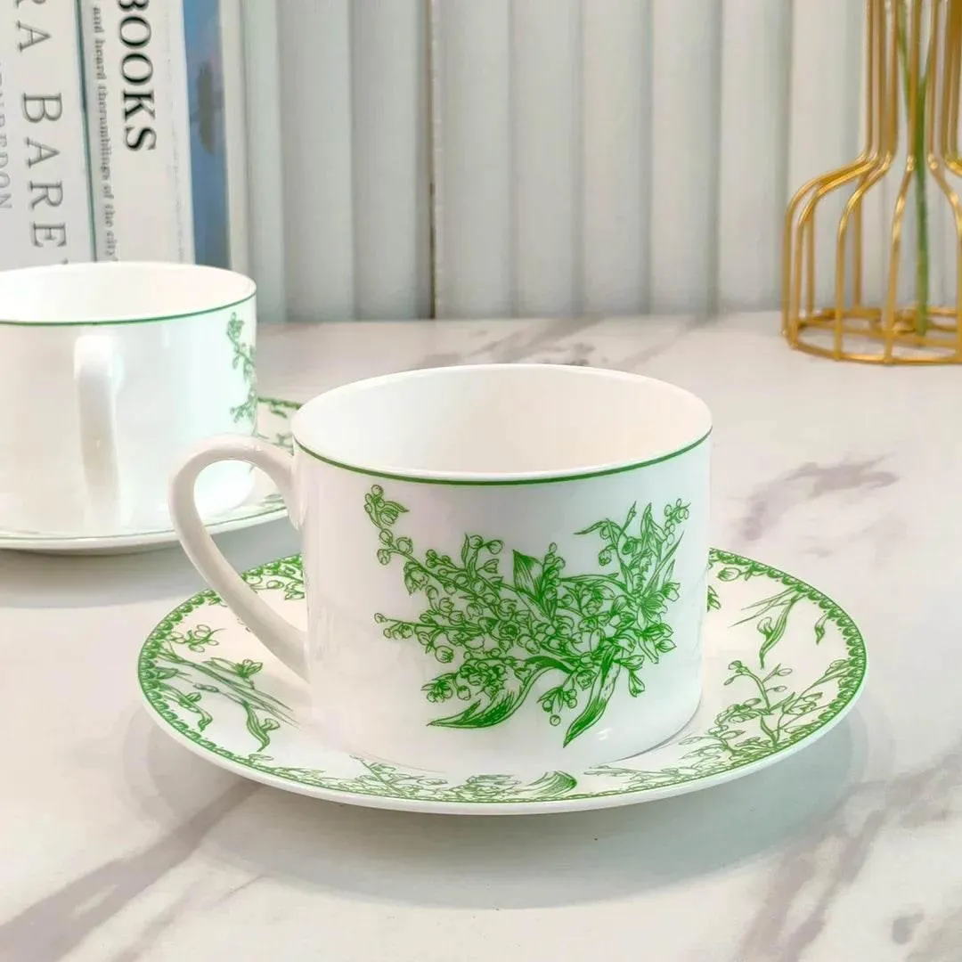 Lily of The Valley Bone China Set - Elegant Floral Dinnerware