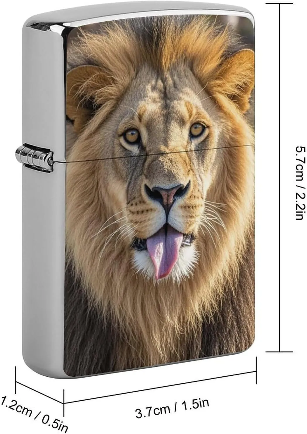 Lion Sticks Out Tongue Lighter Case Waterproof Lighter Sleeve Lighters Protective Cover with Graffiti Design