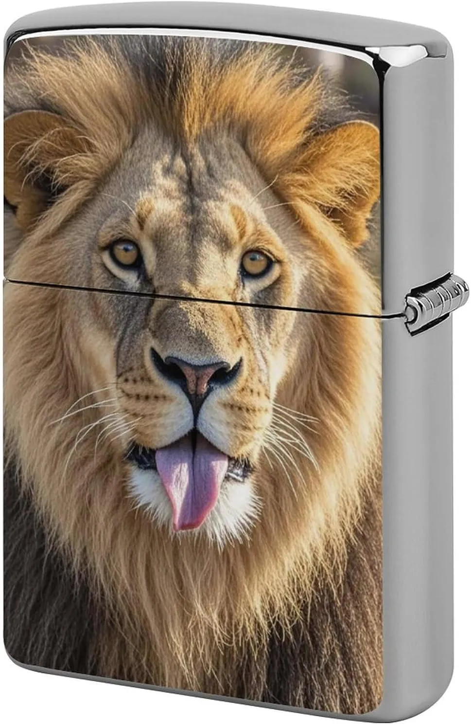 Lion Sticks Out Tongue Lighter Case Waterproof Lighter Sleeve Lighters Protective Cover with Graffiti Design