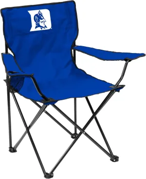 Logo Brands NCAA Duke Blue Devils Adult Unisex Adult Quad Chair with Single Cup Holder, Royal, One Size