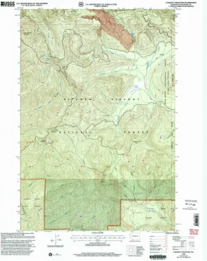 Lookout Mountain WA topo map, 1:24000 Scale, 7.5 X 7.5 Minute, Historical, 1998, Updated 2003, 27 x 22 in
