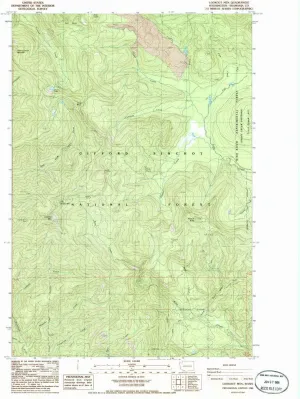 Lookout MTN WA topo map, 1:24000 Scale, 7.5 X 7.5 Minute, Historical, 1986, Updated 1986, 27 x 22 in