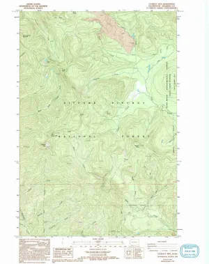 Lookout MTN WA topo map, 1:24000 Scale, 7.5 X 7.5 Minute, Historical, 1986, Updated 1994, 27 x 22 in