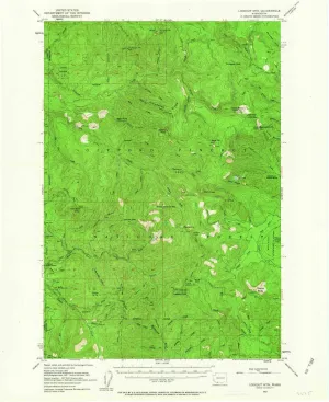 Lookout MTN WA topo map, 1:62500 Scale, 15 X 15 Minute, Historical, 1953, Updated 1963, 20.9 x 17 in
