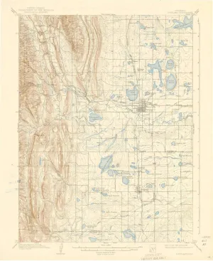 Loveland CO topo map, 1:62500 Scale, 15 X 15 Minute, Historical, 1908, Updated 1939, 20.1 x 16.4 in
