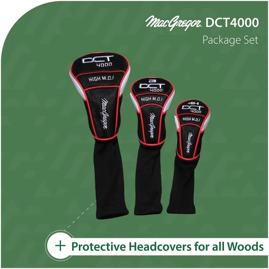 MacGregor Golf DCT4000 Golf Clubs Set with Bag, Mens Right Hand (9 Clubs / 13 Pieces)