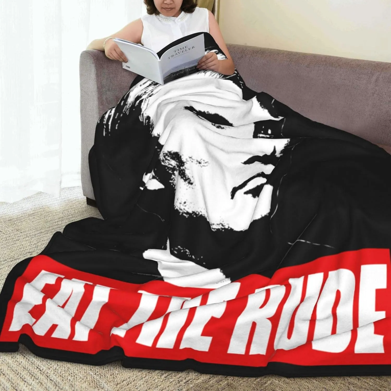 Mads Mikkelsen Blanket Flannel Fleece Printed Throw Blankets Ultra Soft Micro Warm Blanket for All Season Bedding Chair Sofa Couch Bed 50"x40"