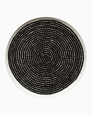 MARIMEKKO Oiva Räsymatto Dinner Plate — Refine Your Kitchen Décor with Our Iconic White Stoneware — Stylish & Classic White Porcelain Dinner Plates to Elevate Your Dining Experience (10-inch Diameter)