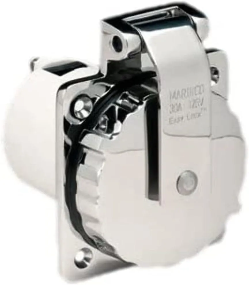 MARINCO 303SSELBRV 30 Amp Stainless Steel RV Power Inlet