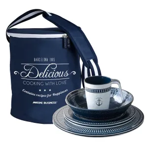 Marine Business Tableware - Tableware Set & Basket - SAILOR SOUL (24 Piece) - Melamine