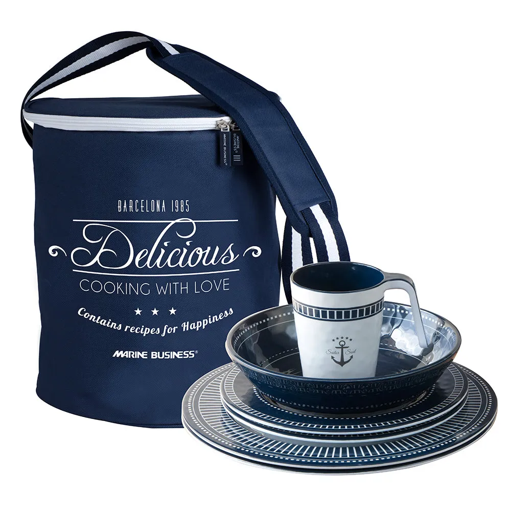 Marine Business Tableware - Tableware Set & Basket - SAILOR SOUL (24 Piece) - Melamine