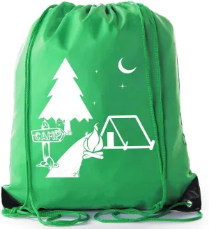 Mato & Hash Camping Drawstring backpack for Birthday parties and Summer Camp