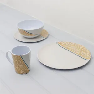 Melamine Kakado Tableware 16pc