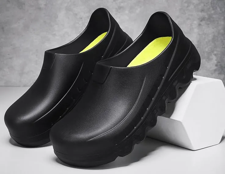 Men's Chef Shoes - Non Slip, Lightweight, Waterproof for Women, Perfect for Kitchen Work Shoes