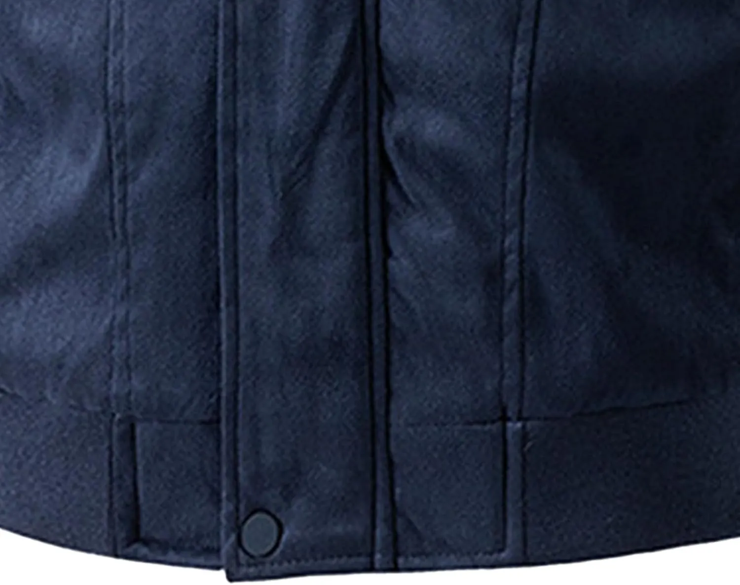 Men's Classic Leather Suede Jacket Stand Collar Soft Bomber Varsity Jackets Faux Suede Warm Vintage Men Coats
