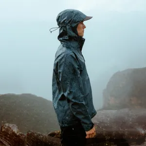 Mens Horizon 3L Rain Jacket Blue Lake