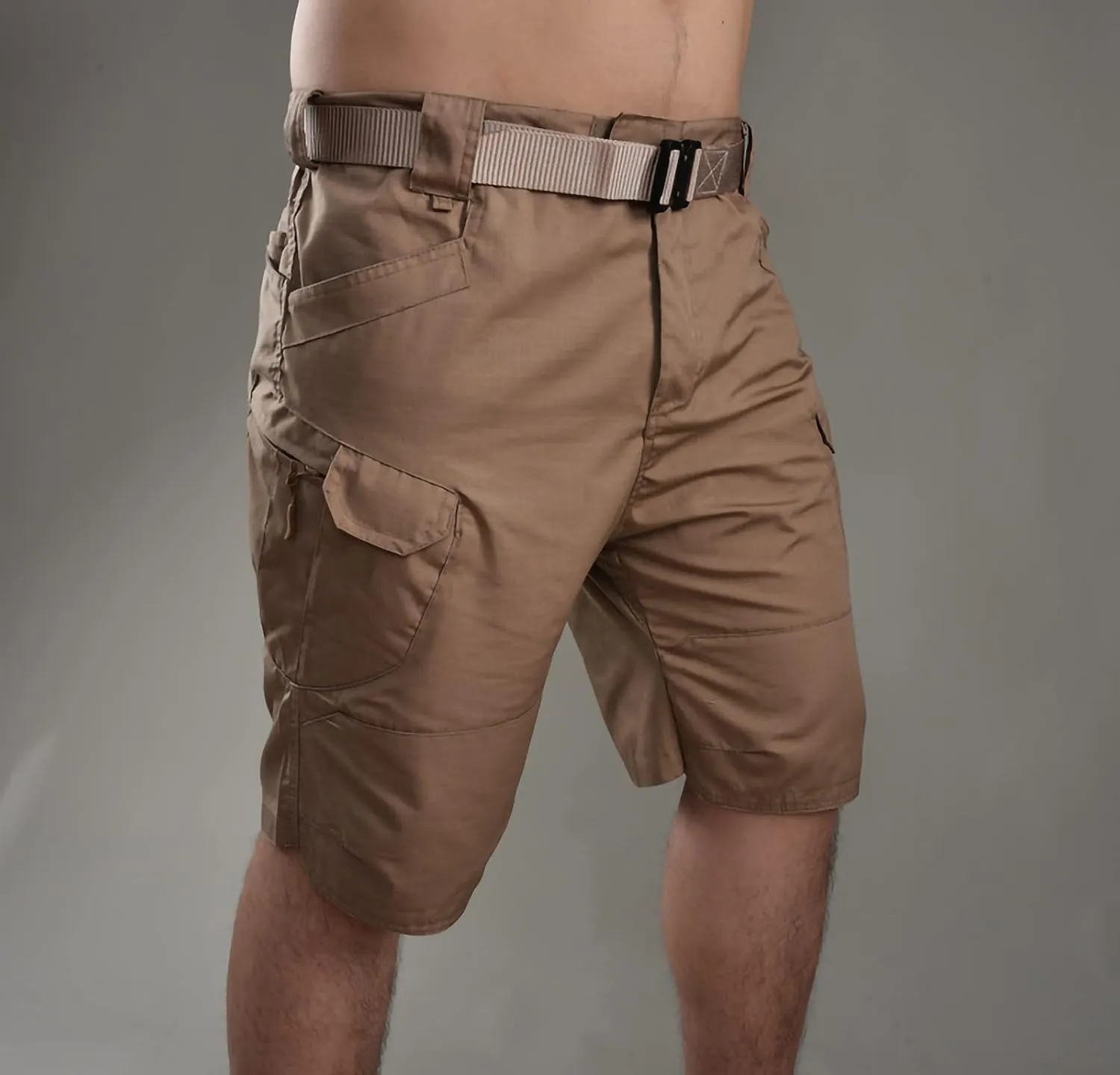 Men's Khaki Shorts Sports Pocket Workwear Casual Loose Shorts Jogging Mens Tactical