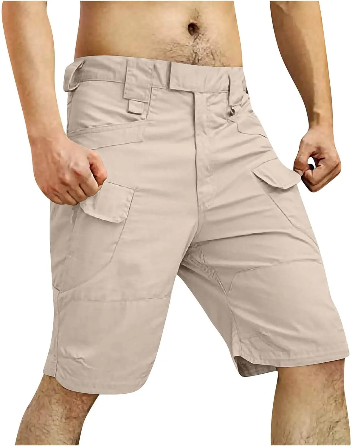 Men's Khaki Shorts Sports Pocket Workwear Casual Loose Shorts Jogging Mens Tactical