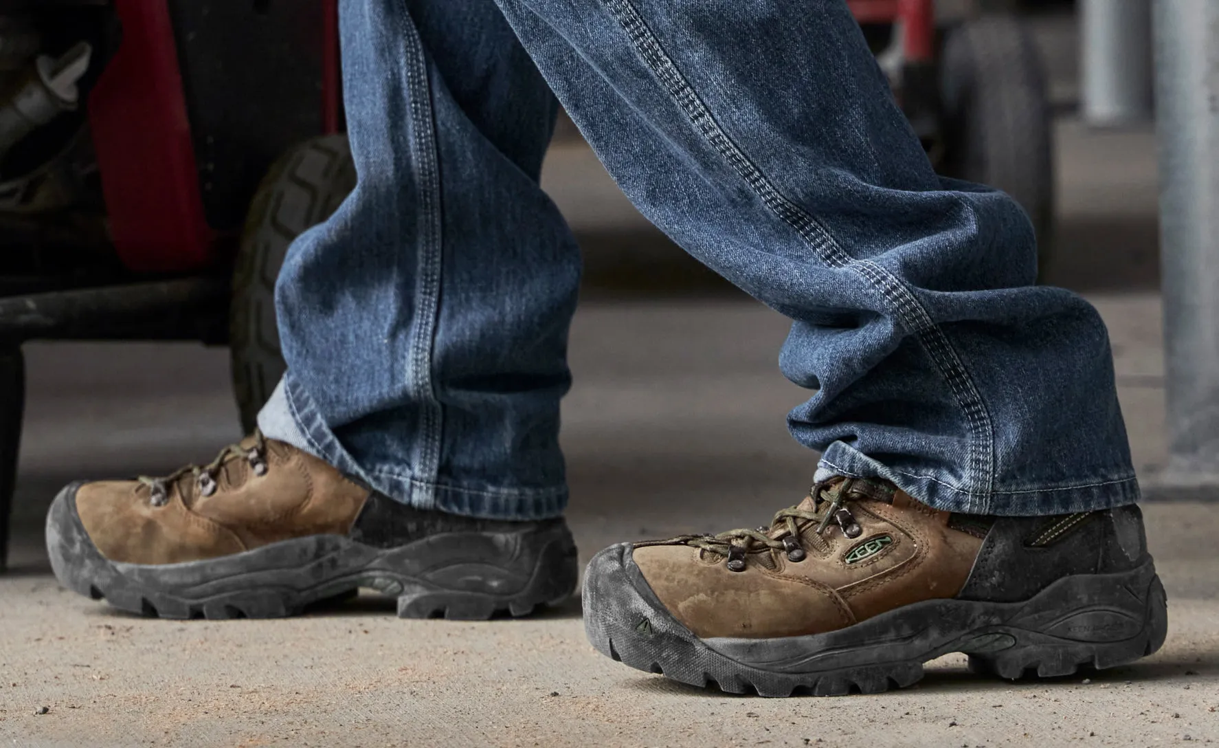 Men's Pittsburgh Energy 6" Waterproof Boot (Carbon Toe)  |  Cascade Brown/Greener Pastures