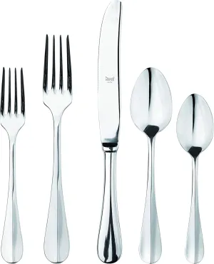 MEPRA 20-Piece Roma Flatware Set, Silver, 20 Pieces (101422020)