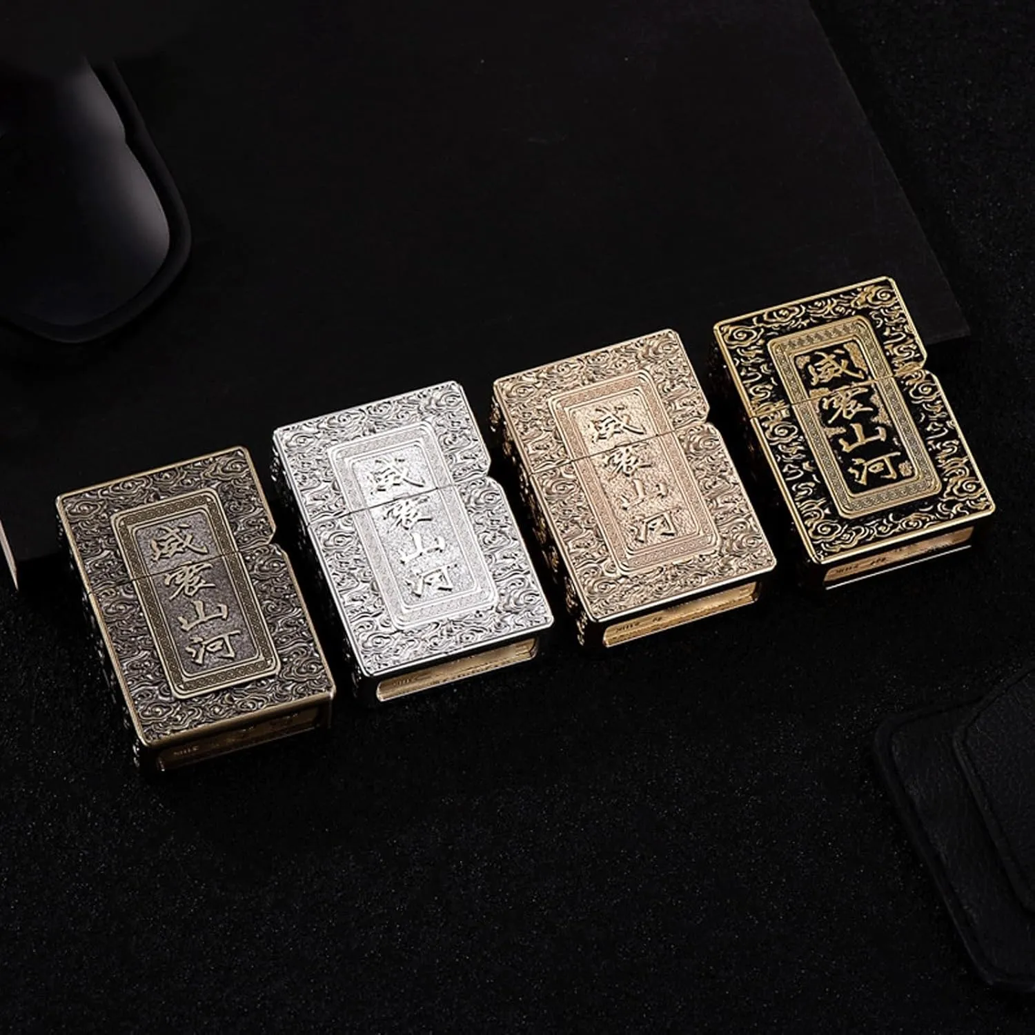 Metal Kerosene Lighter, Old-Fashioned Grinding Wheel Ignition, Fuel Refill, Windproof Open Flame Lighter, Suitable for Indoor and Outdoor use (Fuel not Included)(Silver)