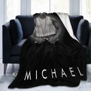Michael B. Jordan Blanket Flannel Fleece Printed Throw Blankets Ultra Soft Micro Warm Blanket for All Season Bedding Chair Sofa Couch Bed 50"x40"