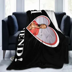 Michael B. Jordan Blanket Flannel Fleece Printed Throw Blankets Ultra Soft Micro Warm Blanket for All Season Bedding Chair Sofa Couch Bed 50"x40"