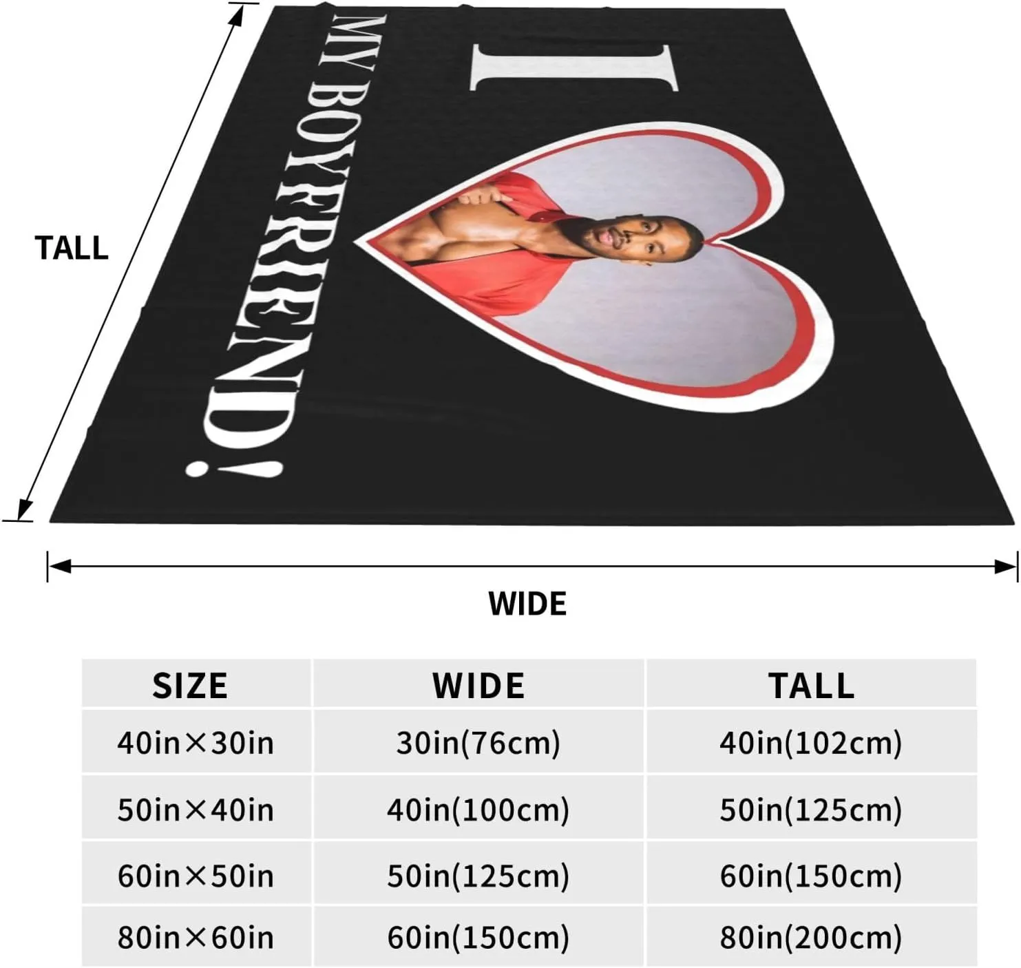 Michael B. Jordan Blanket Flannel Fleece Printed Throw Blankets Ultra Soft Micro Warm Blanket for All Season Bedding Chair Sofa Couch Bed 50"x40"
