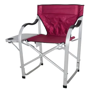 Ming's Mark SL1215 Stylish Camping Heavy-Duty Director's Chair - Burgundy