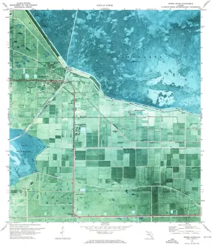 Moore Haven FL topo map, 1:24000 Scale, 7.5 X 7.5 Minute, Historical, 1970, Updated 1976, 26.8 x 24 in